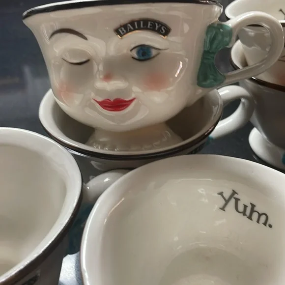Vintage 1996 Coffee cups and Sugar and Creamer set.
